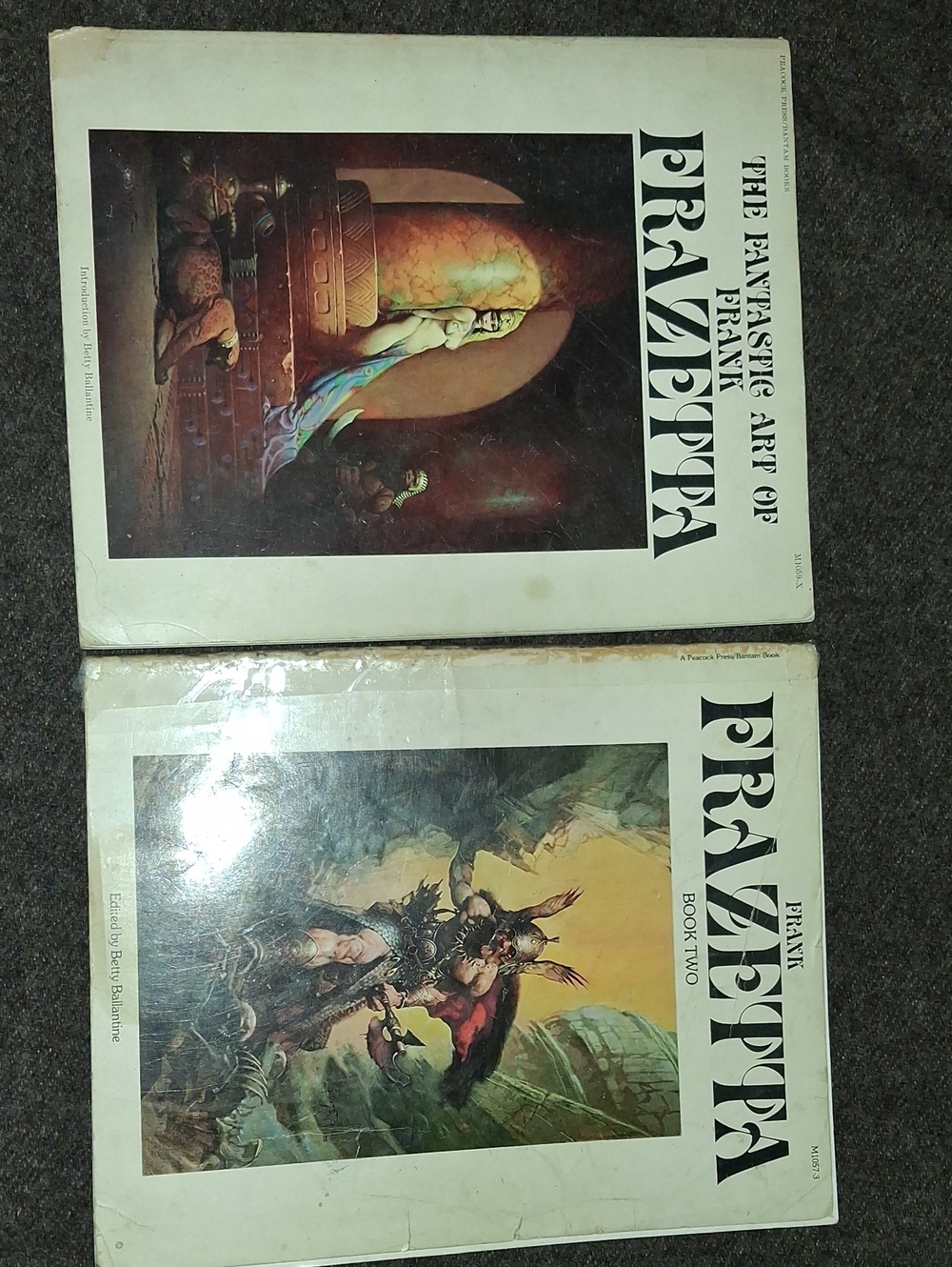 Vintage Frazetta Art Print Book Set  First Edition Originals
